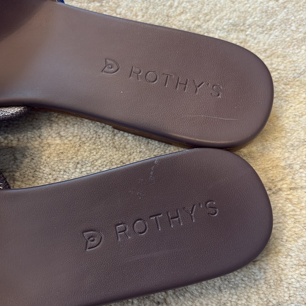 Rothy's The Knot Sandal Twist Slide Taupe Retired - Picture 5 of 8